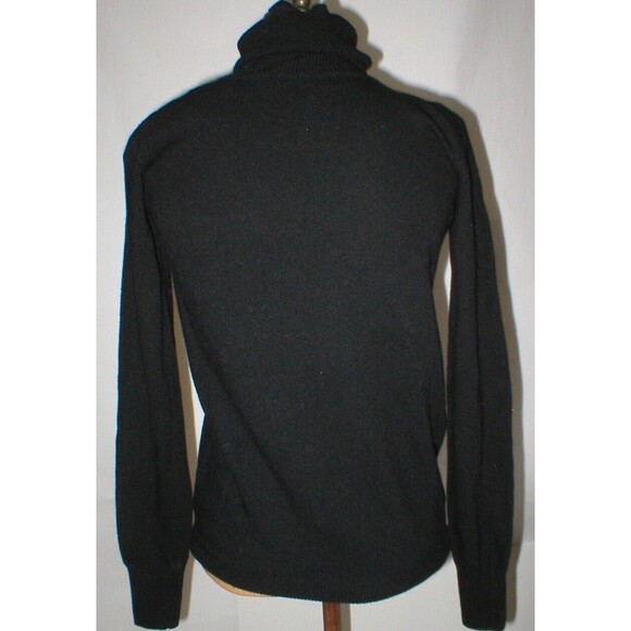 NWT New Womens XS Designer See By Chloe Black Cashmere Wool Sweater Turtleneck - Picture 10 of 11